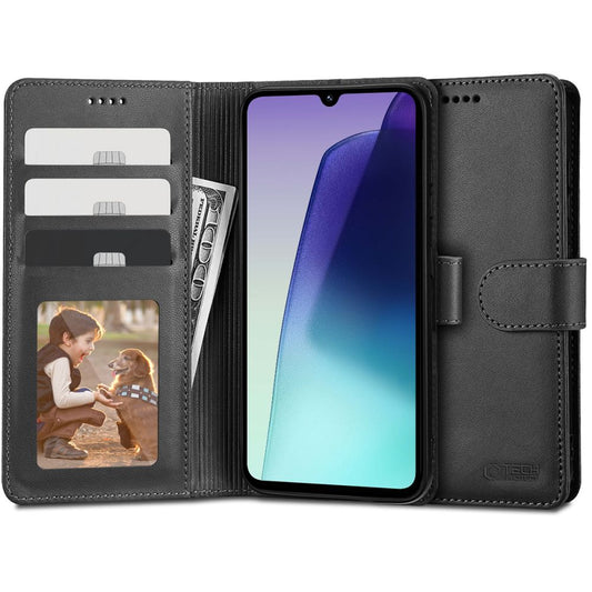 Tasche für Xiaomi Poco C75 / Redmi 14C, Tech-Protect, Geldbörse, Schwarz