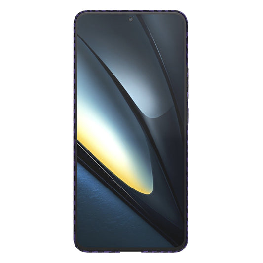 Hülle für Xiaomi Poco F6 Pro, Techsuit, Carbonite FiberShell, Lila