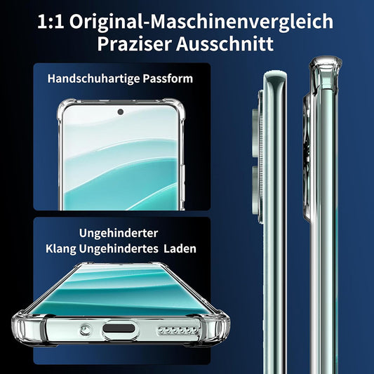Hülle für Xiaomi Poco F7 Pro, Techsuit, stoßfest klar, transparent