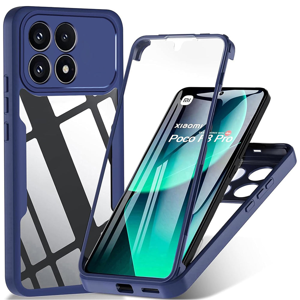 Hülle für Xiaomi Poco F8 Pro, Techsuit, ColorVerse 360, Blau