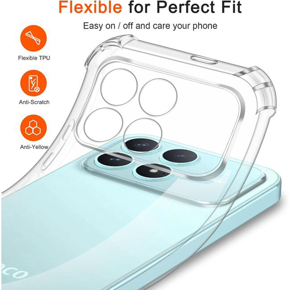 Hülle für Xiaomi Poco F8 Ultra, Techsuit, Shockproof Clear, Transparent