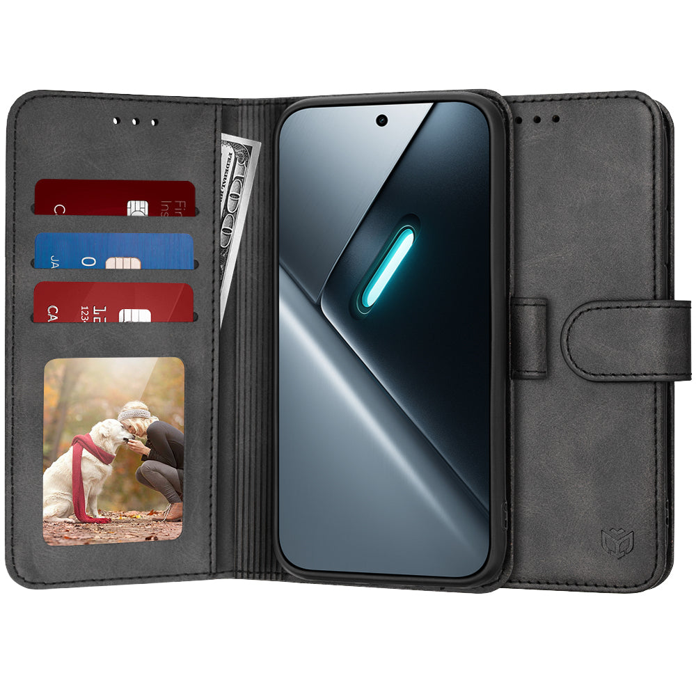Hülle für Xiaomi Poco X8 Pro, Techsuit, Diary Book, Schwarz