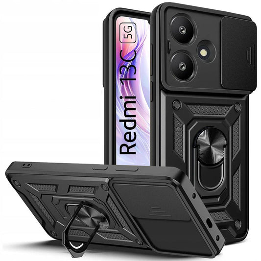 Tasche für Xiaomi Redmi 13C 5G, Tech-Protect, CamShield Pro, Schwarz