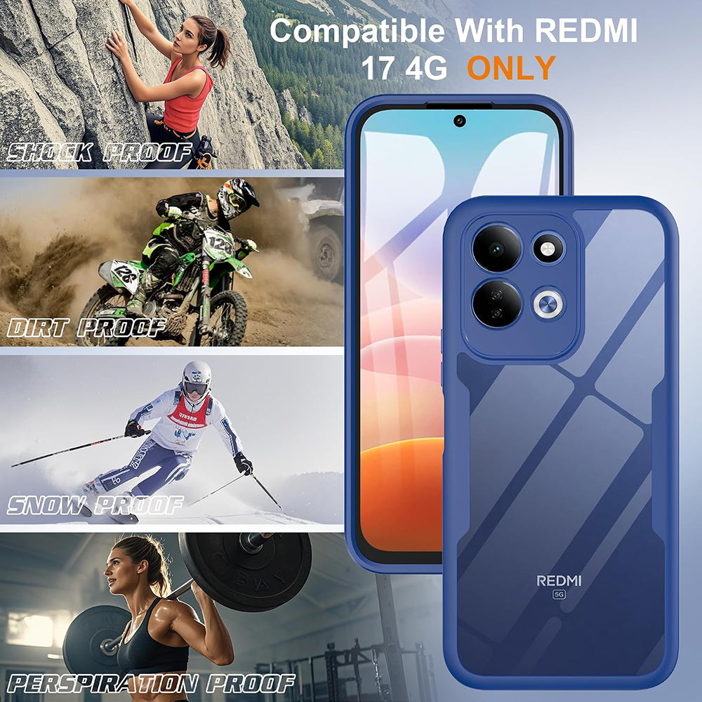 Hülle für Xiaomi Redmi 17 5G / 17 4G, Techsuit, ColorVerse 360, Blau