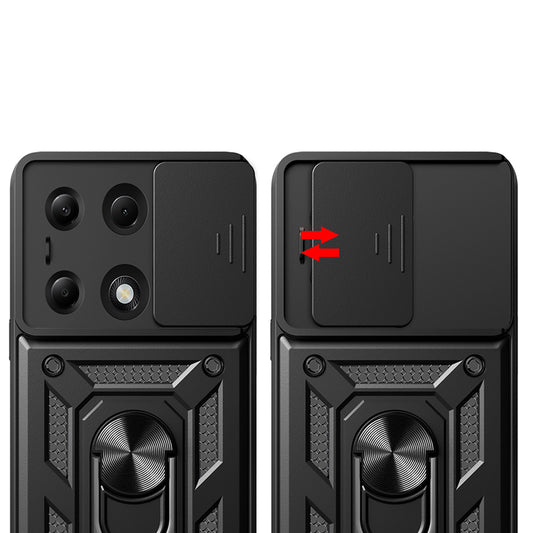 Hülle für Xiaomi Redmi Note 14S / Note 13 Pro 4G / Poco M6 Pro 4G, Techsuit, CamShield, Blau