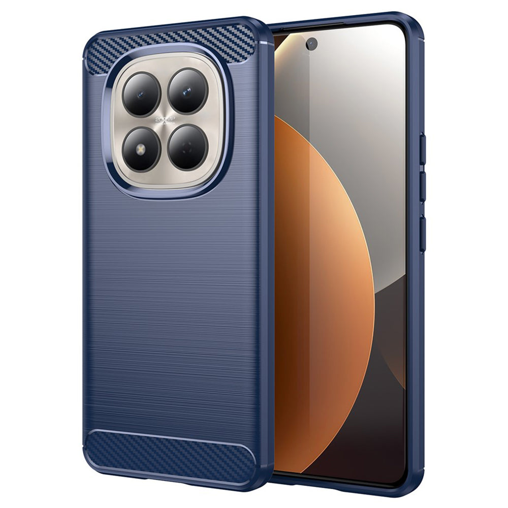 Hülle für Xiaomi Redmi Note 15 Pro 4G, Techsuit, Carbon, Blau