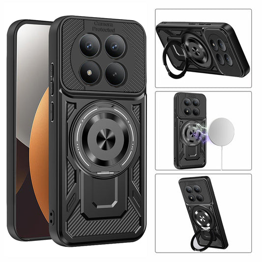 Case for Xiaomi Redmi Note 15 Pro 4G, Techsuit, RuggedCam, Black