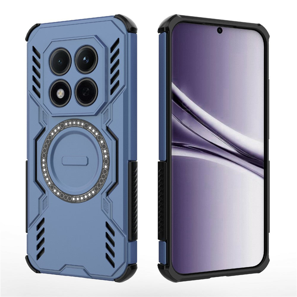 MagSafe Hülle für Xiaomi Redmi Note 15 Pro 5G, Techsuit, ArmorMag, Blau