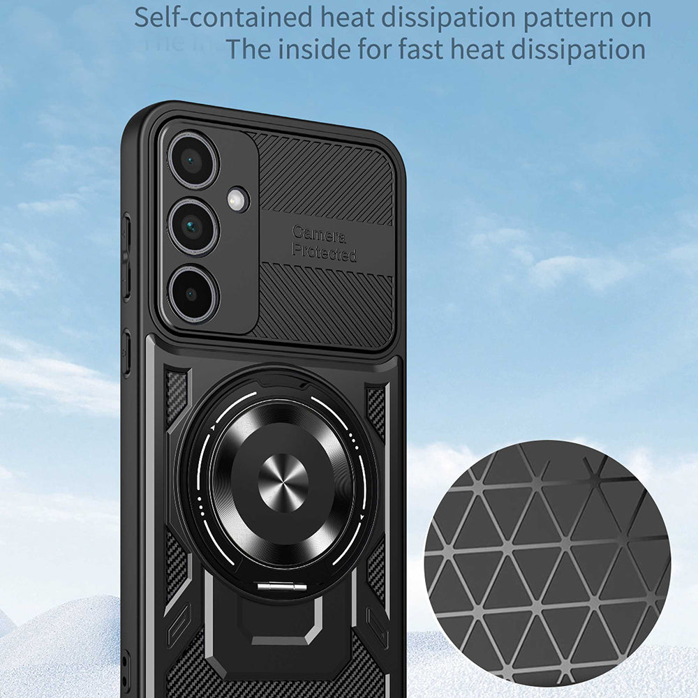 Hülle für Xiaomi Redmi Note 15 Pro 5G, Techsuit, RuggedCam, Schwarz