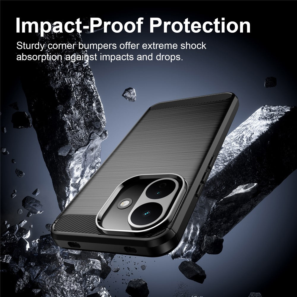 Case for Xiaomi Redmi Note 17 Pro, Techsuit, Carbon, Black