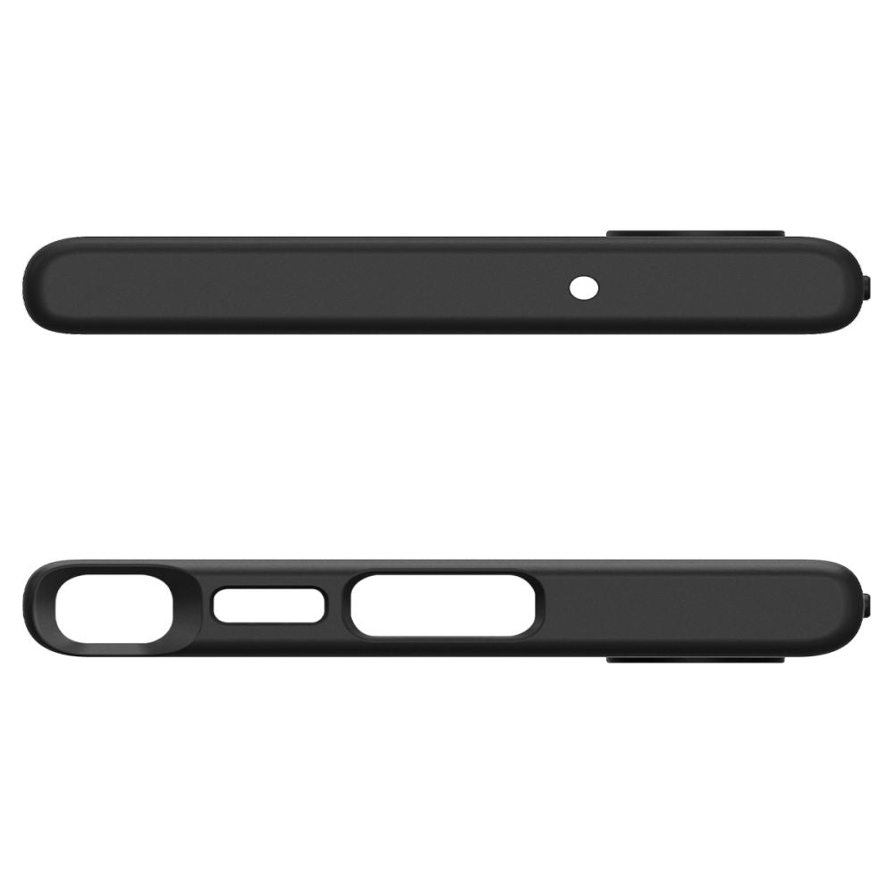 Hülle für Samsung Galaxy S23 Ultra S918, Spigen, Liquid Air, Mattschwarz ACS05614