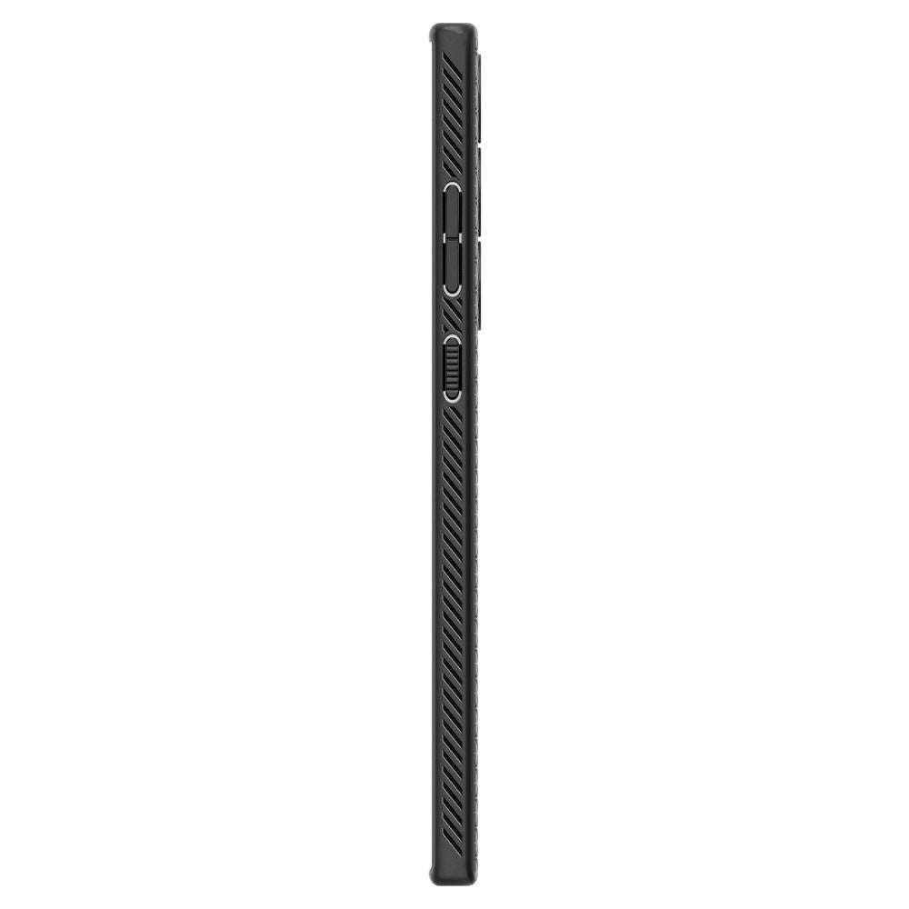 Hülle für Samsung Galaxy S23 Ultra S918, Spigen, Liquid Air, Mattschwarz ACS05614
