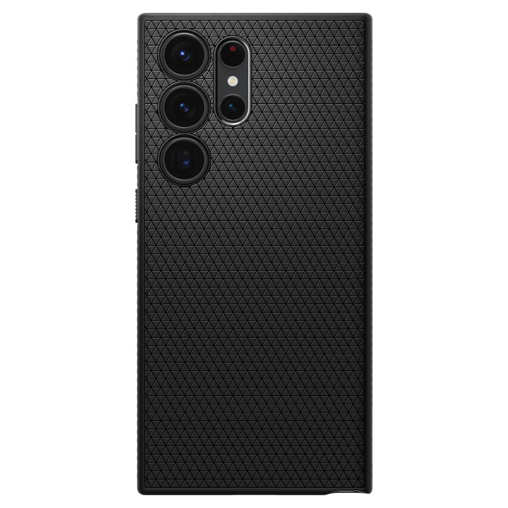 Hülle für Samsung Galaxy S23 Ultra S918, Spigen, Liquid Air, Mattschwarz ACS05614