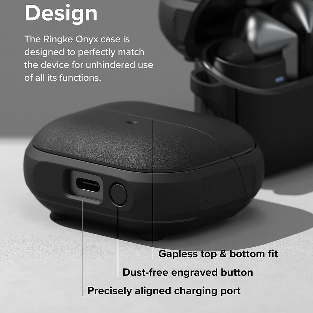 Ringke Onyx Magnetic Hülle für Samsung Galaxy Buds3 FE / Buds3 Pro / Buds3, Schwarz