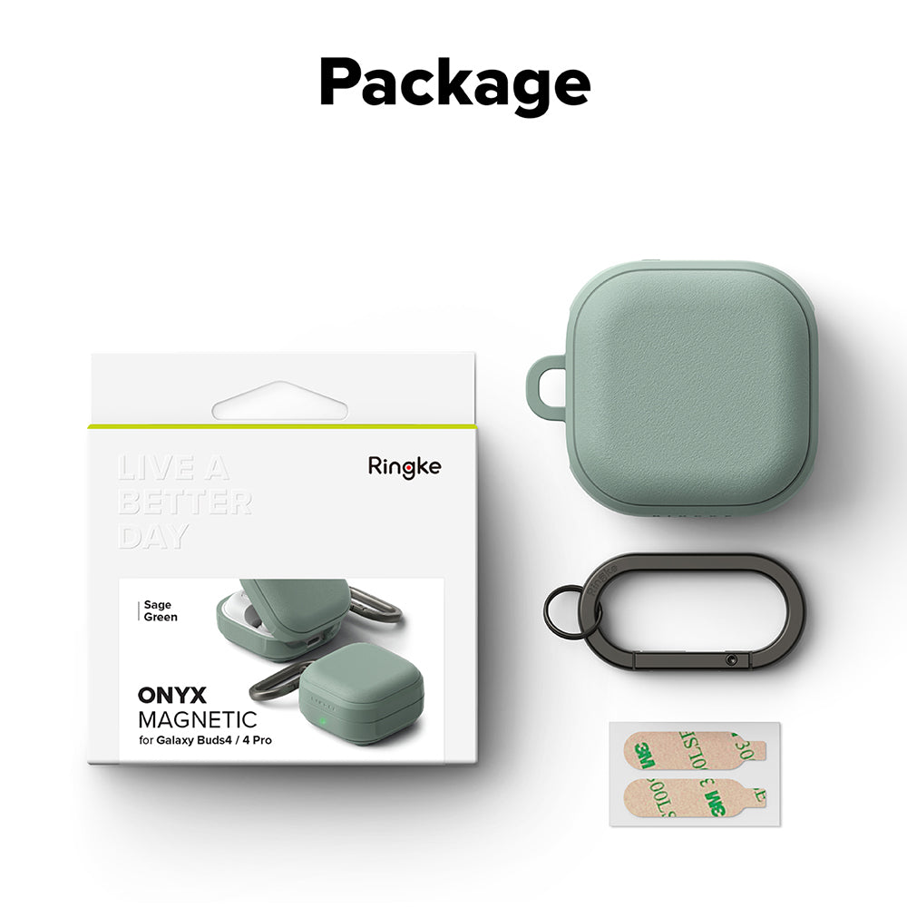 Ringke Onyx Magnetic Hülle für Samsung Galaxy Buds4 / Buds4 Pro, Grün