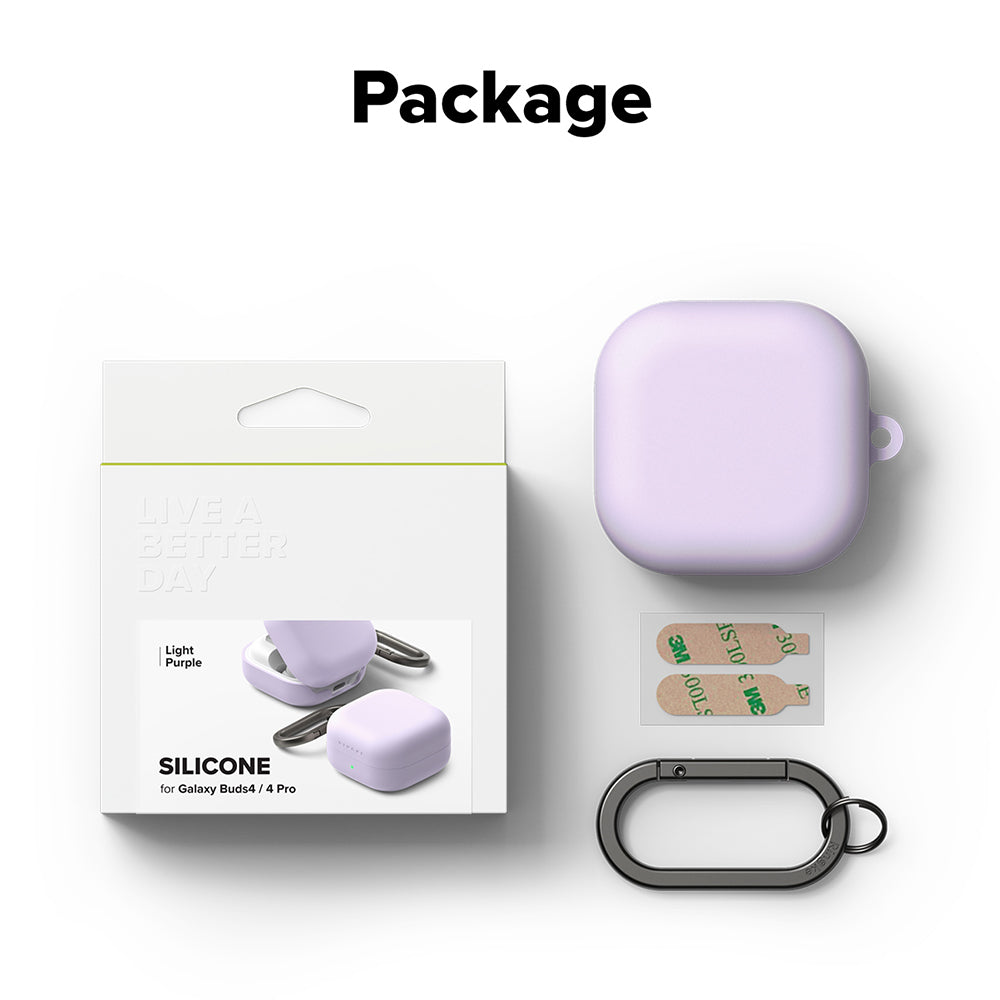 Ringke Hülle für Samsung Galaxy Buds4 / Buds4 Pro, Helles Lila