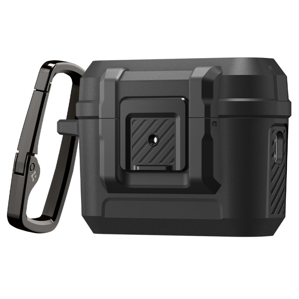 Spigen Lock Fit Hülle für Apple AirPods Pro 3, Mattschwarz ACS09825