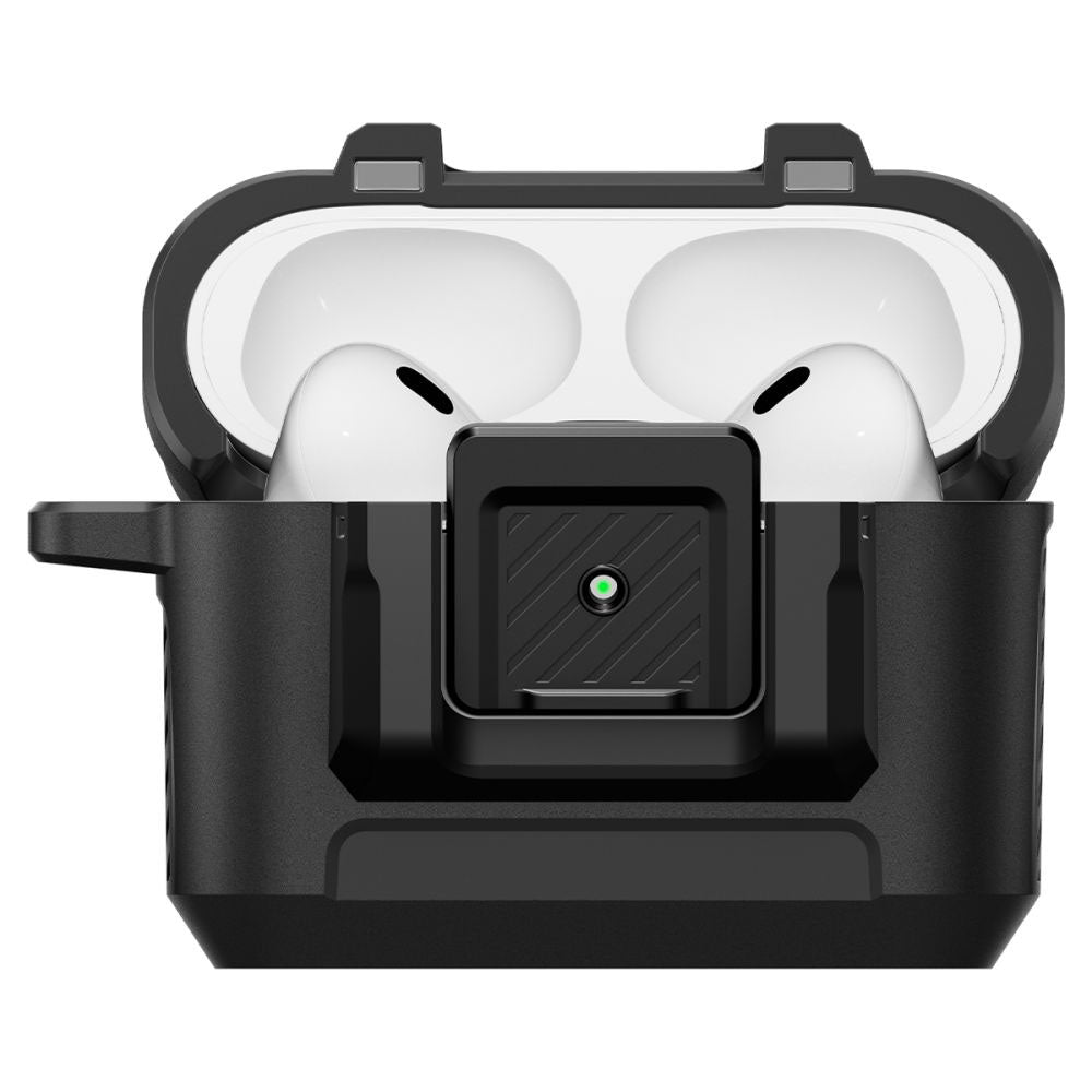 Spigen Lock Fit Hülle für Apple AirPods Pro 3, Mattschwarz ACS09825