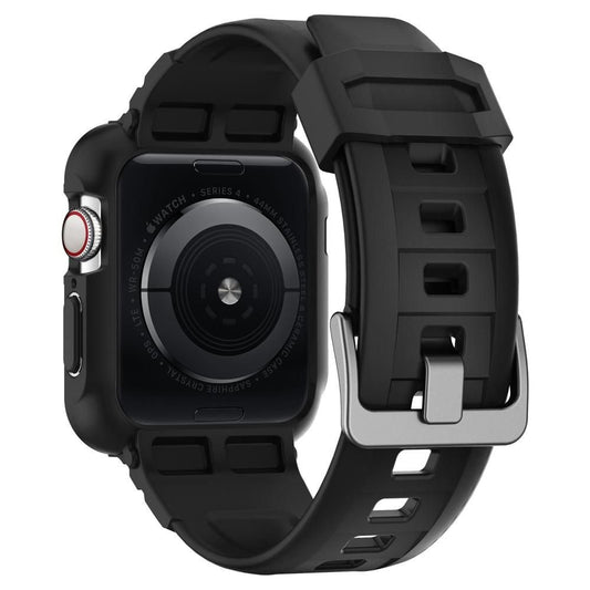 Spigen Rugged Armor Pro Hülle für Apple Watch 44mm Series, Schwarz 062CS25324