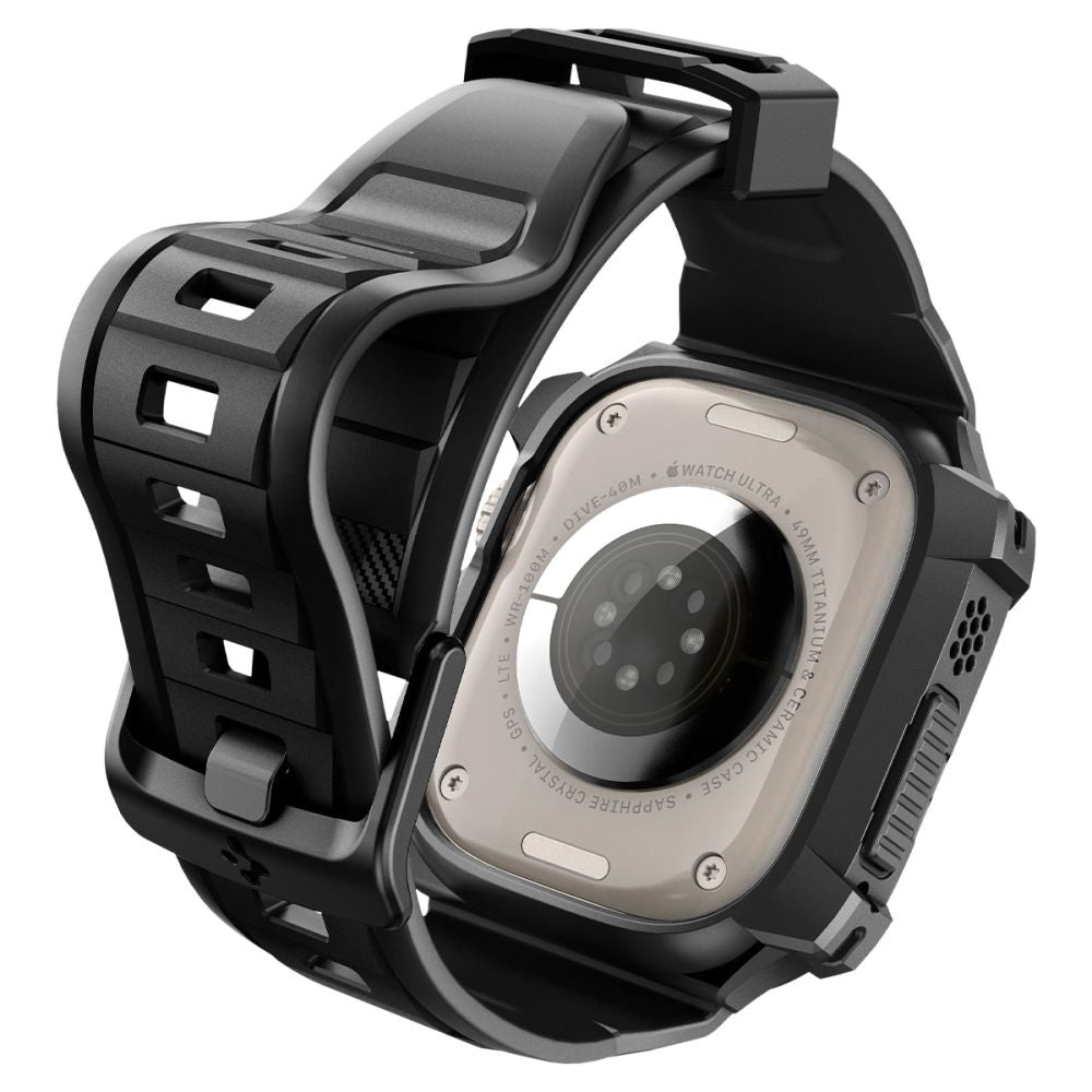 Spigen Rugged Armor Pro Hülle für Apple Watch Ultra Series, Schwarz
