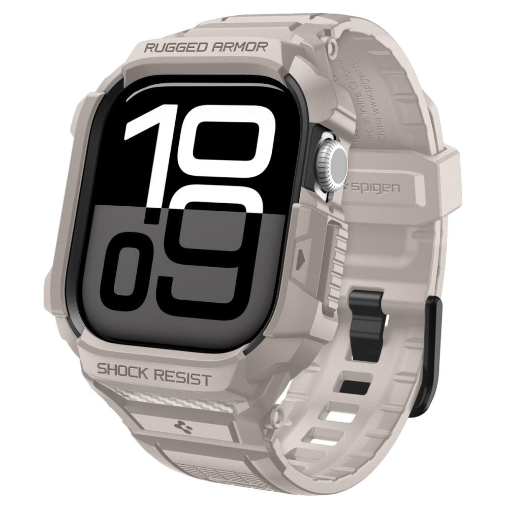 Spigen Rugged Armor Pro V2 Hülle für Apple Watch Series 10 / 11 42mm, Beige