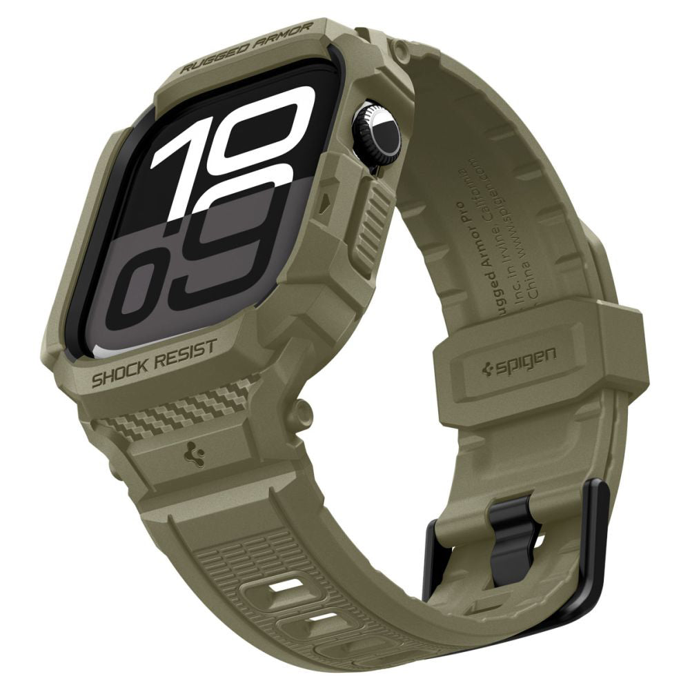 Spigen Rugged Armor Pro V2 Hülle für Apple Watch Series 10 / 11 46mm, Khaki ACS10507