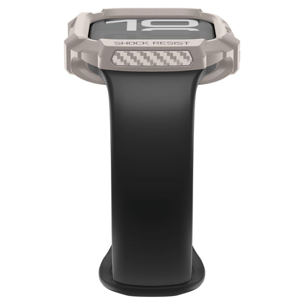 Spigen Rugged Armor V2 Hülle für Apple Watch Series 10 / 11 42mm, Beige ACS10493