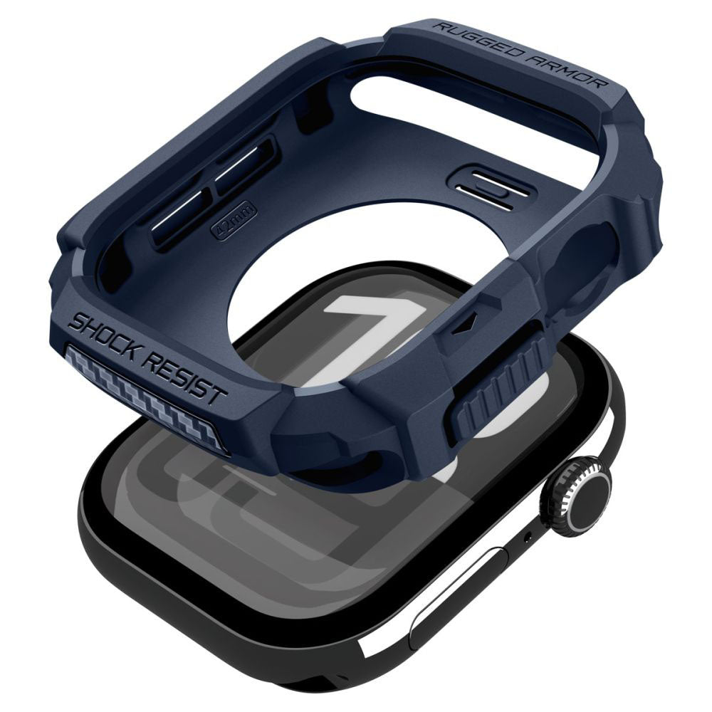 Spigen Rugged Armor V2 Case for Apple Watch Series 10 / 11 42mm, Navy ACS10492