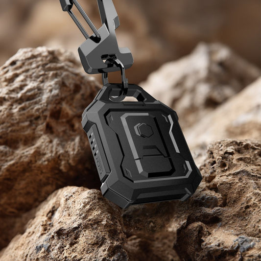 Tech-Protect Kevlar Pro Hülle für Apple AirTag, Schwarz