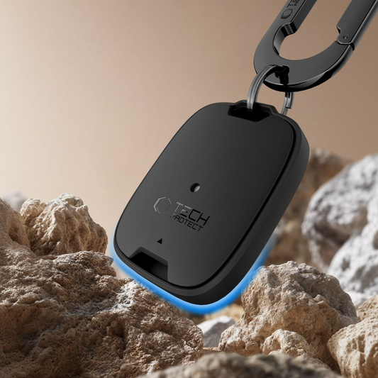 Tech-Protect Velar Hülle für Apple AirTag, Schwarz
