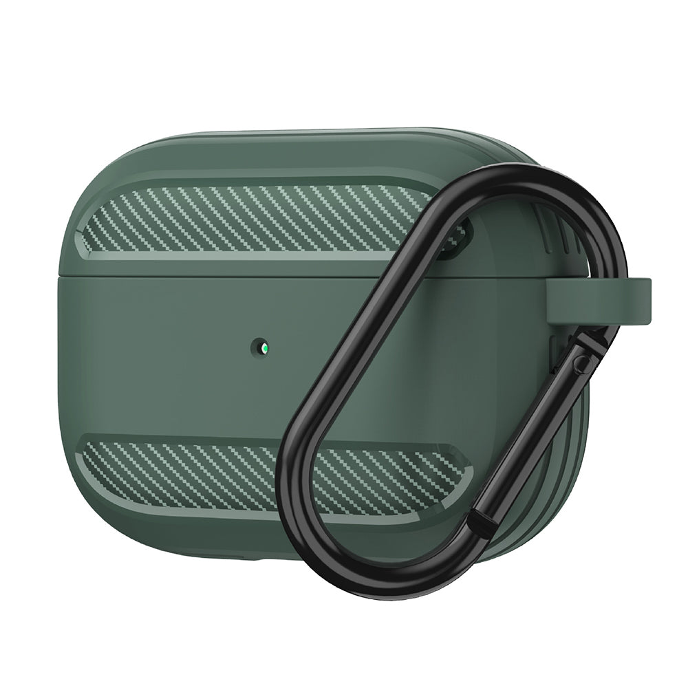 Techsuit Carbon Hülle für Apple AirPods 3, Grün