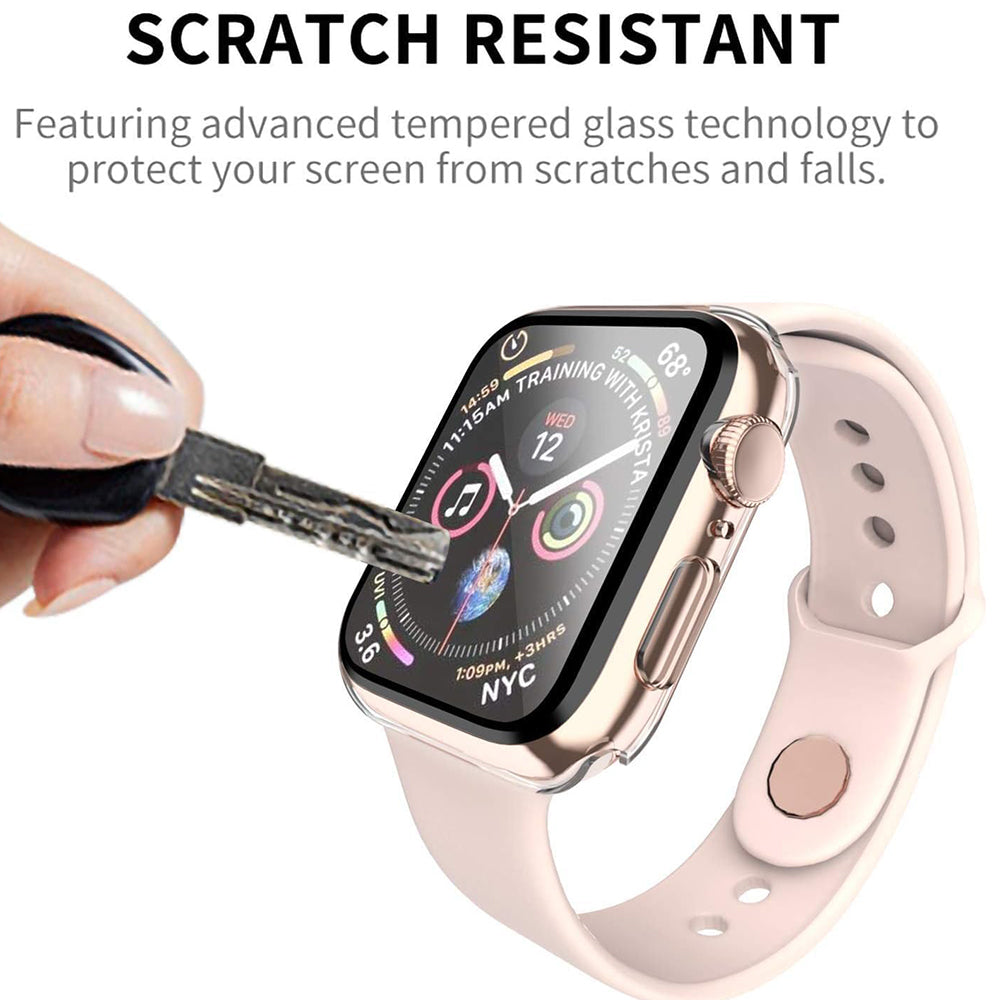 Techsuit Defense360 Pro Hülle für Apple Watch 38mm Series, Transparent