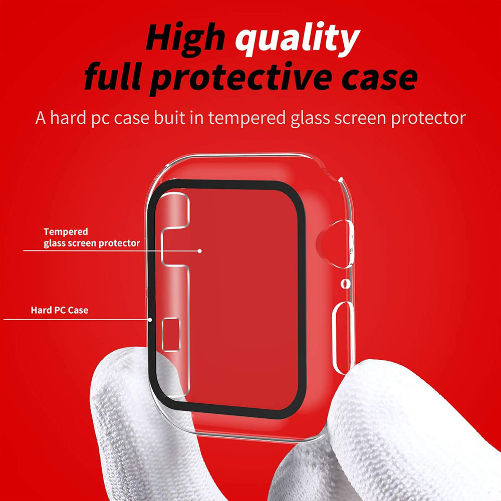 Techsuit Defense360 Pro Hülle für Apple Watch 38mm Series, Transparent