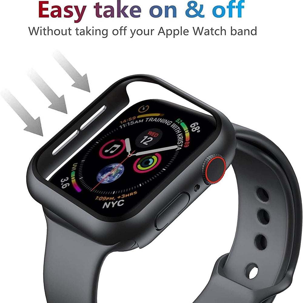 Techsuit Defense360 Pro Hülle für Apple Watch 40mm Series, Schwarz