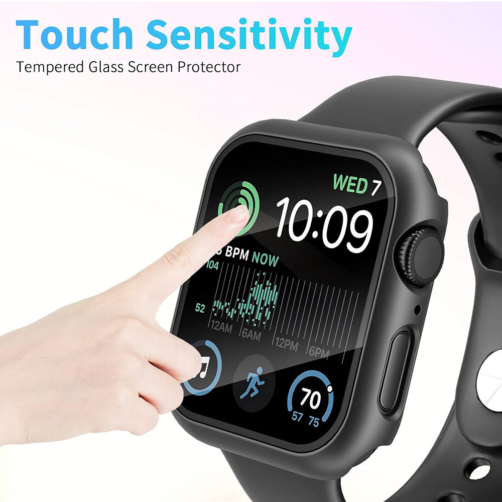 Techsuit Defense360 Pro Hülle für Apple Watch 40mm Series, Schwarz