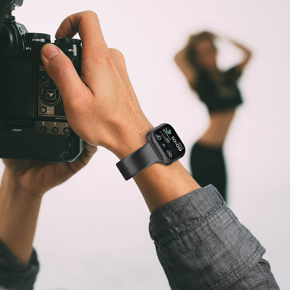 Techsuit Defense360 Pro Hülle für Apple Watch 40mm Series, Schwarz