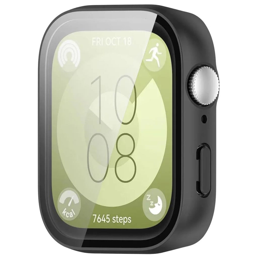 Techsuit Defense360 Pro Hülle für Huawei Watch Fit 3, Schwarz