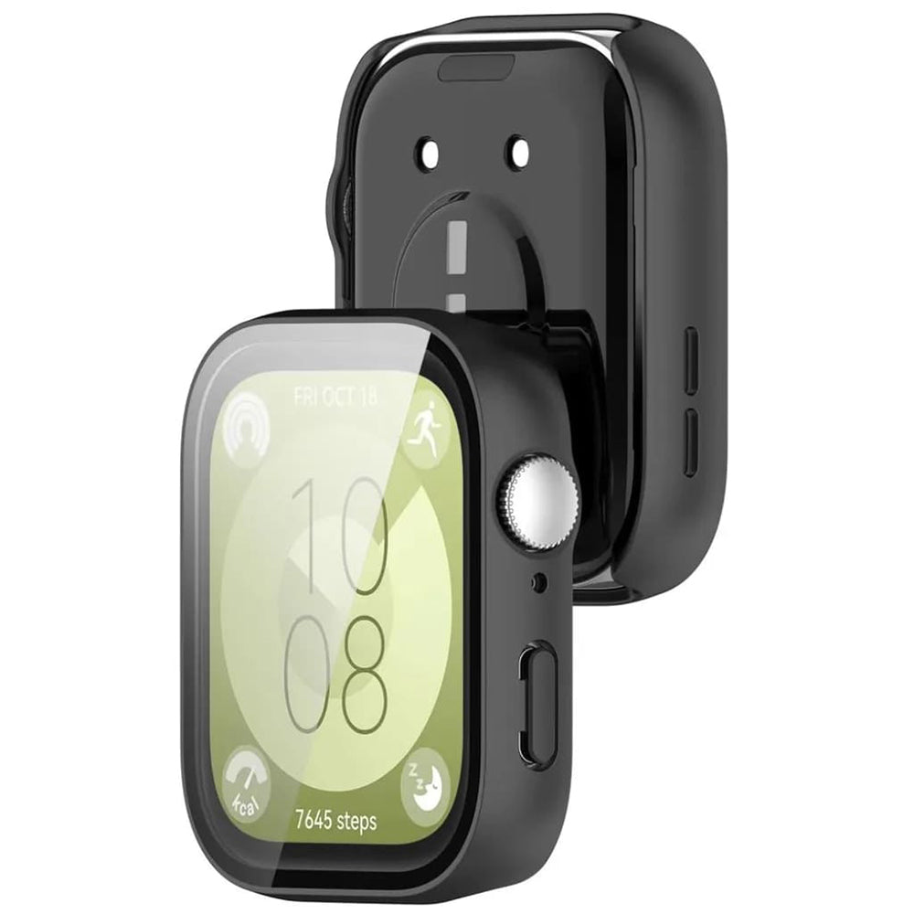 Techsuit Defense360 Pro Hülle für Huawei Watch Fit 3, Schwarz
