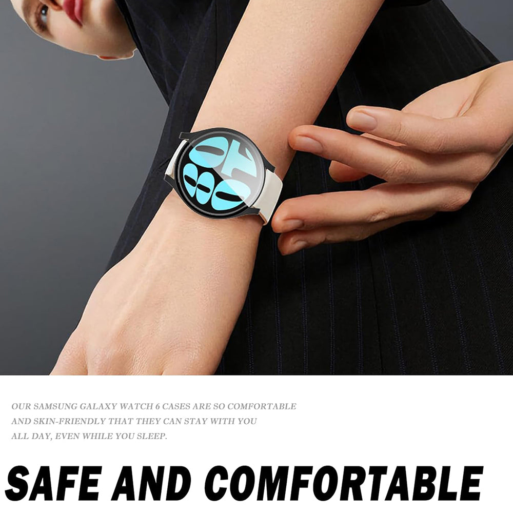 Techsuit Defense360 Pro Case for Samsung Galaxy Watch6 44mm, Transparent