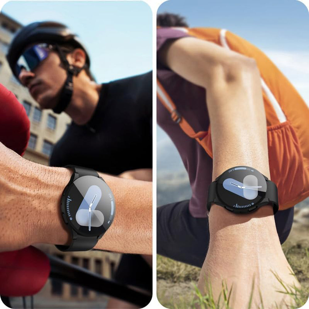 Techsuit Defense360 Pro Hülle für Samsung Galaxy Watch7 40mm, Schwarz