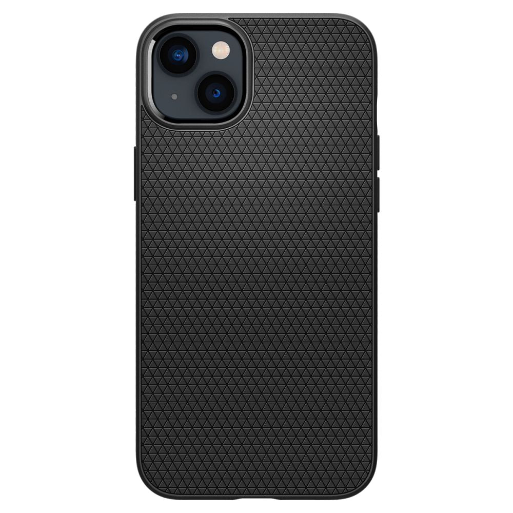 Hülle für Apple iPhone 14, Spigen, Liquid Air, Mattschwarz