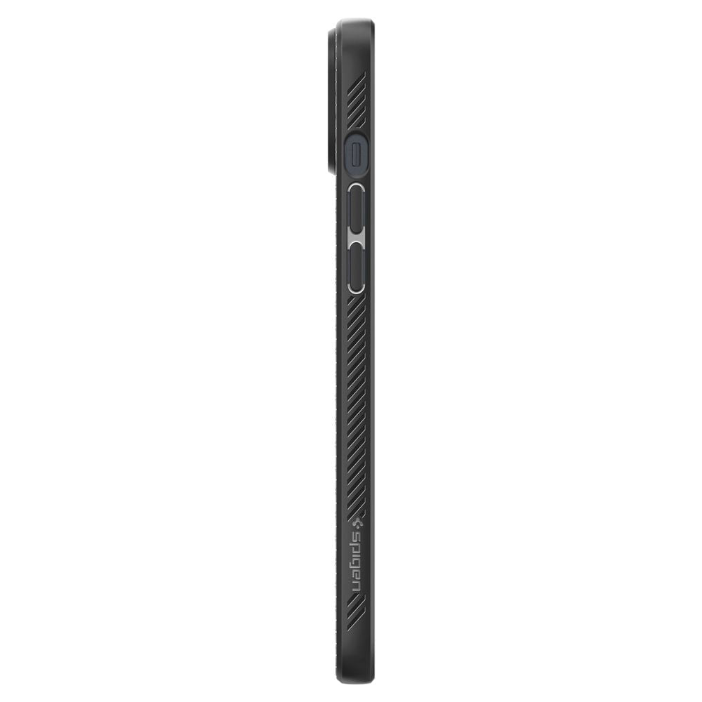 Hülle für Apple iPhone 14, Spigen, Liquid Air, Mattschwarz