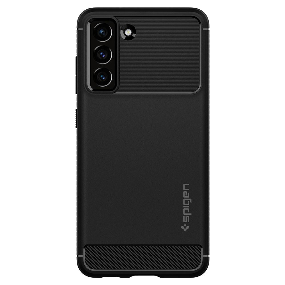 Pouch for Samsung Galaxy S21 FE 5G G990, Spigen, Rugged Armor, Black ACS03049