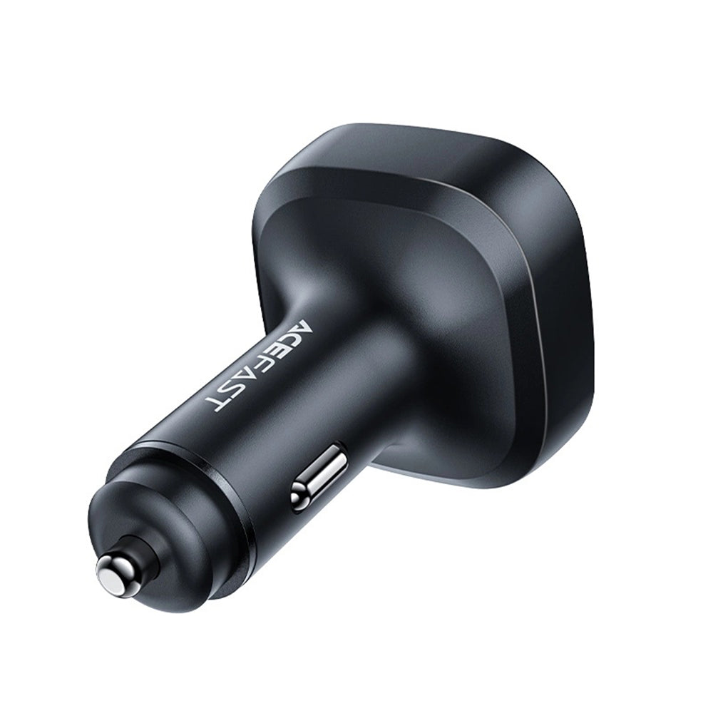 Auto-Ladegerät Acefast B5 Display, 101W, 5A, 1 x USB-A - 2 x USB-C, Schwarz