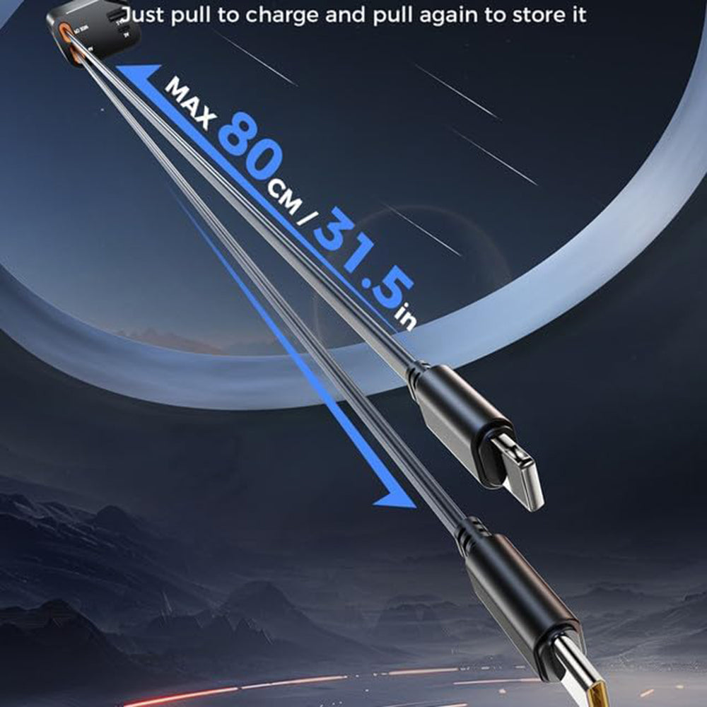 Auto-Ladegerät mit USB-C / Lightning-Kabel Techsuit C1 NanoVoltX, 69W, 3A, 1 x USB-A - 1 x USB-C, Grau