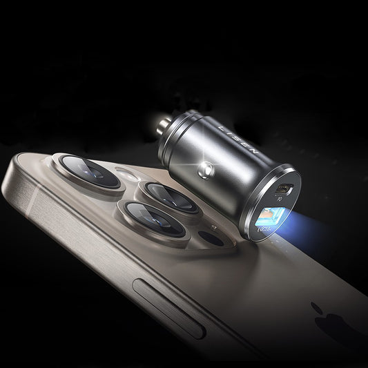 Auto-Ladegerät Lisen, 51W, 3A, 1 x USB-A - 1 x USB-C, Set 2 Stück, Schwarz YL0223080037