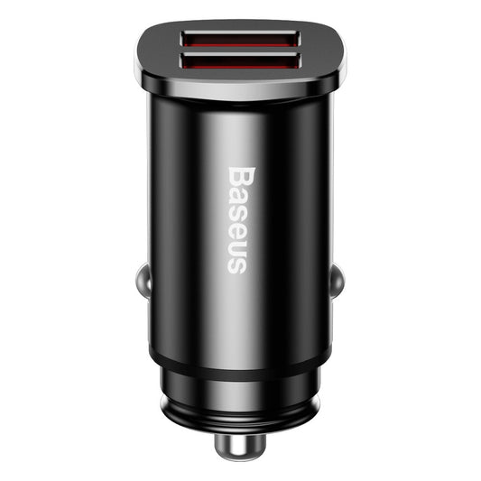 Car Charger Baseus BS-C15Q, 30W, 5A, 2 x USB-A, Black CCALL-DS01