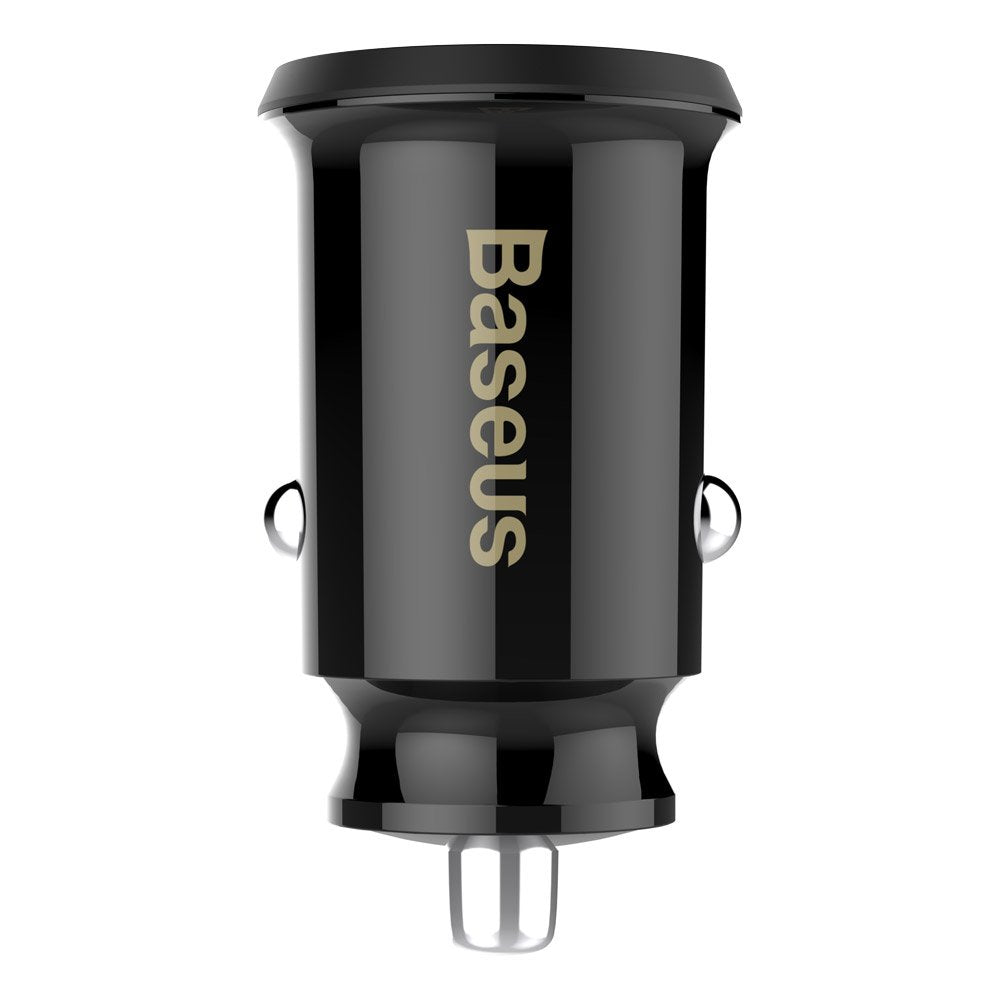 Autoladegerät Baseus Grain, 10W, 2,4A, 2 x USB-A, Schwarz CCALL-ML01