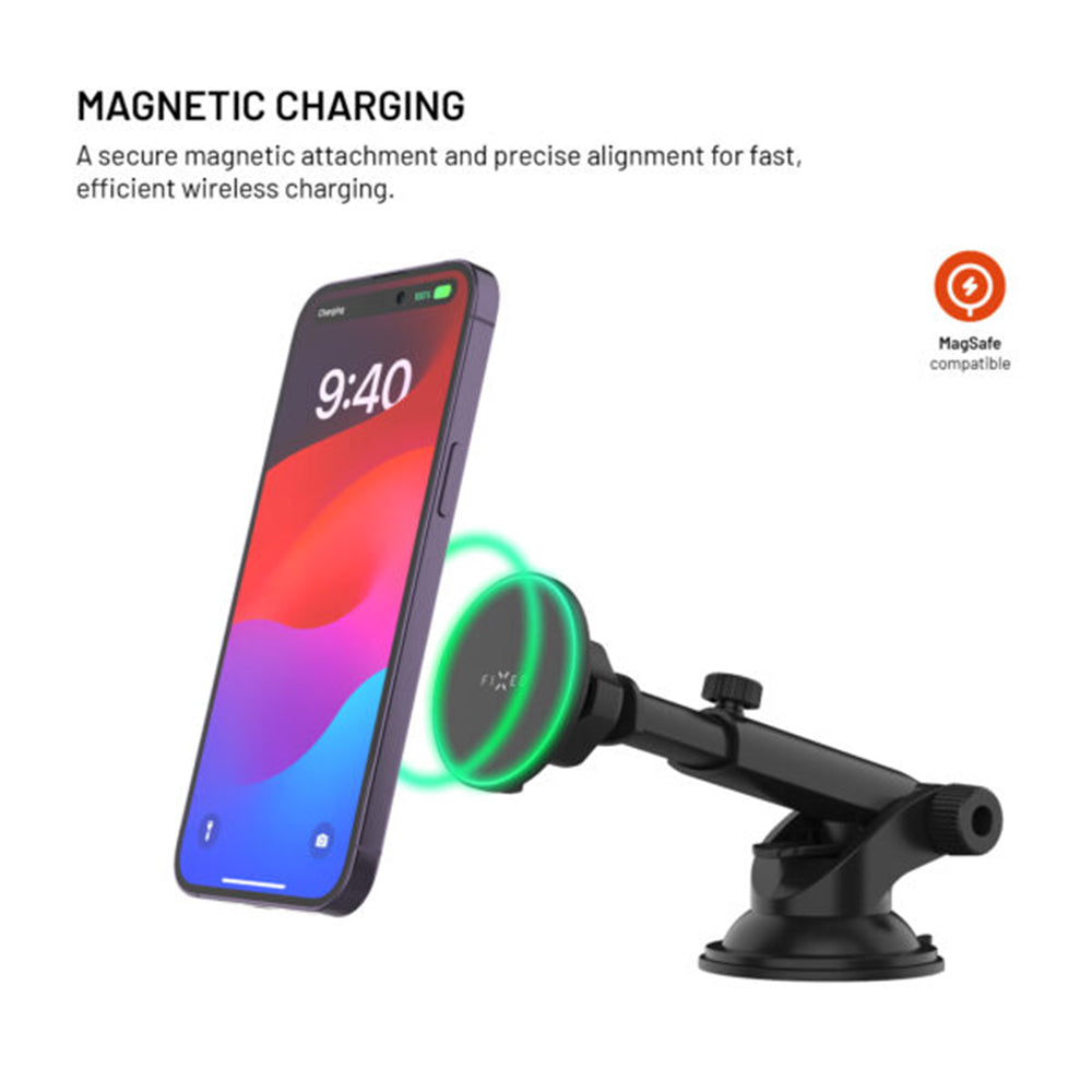 Kfz-Ladegerät Wireless Fixed MagRound 2 XL, 15W, 1.67A, Schwarz