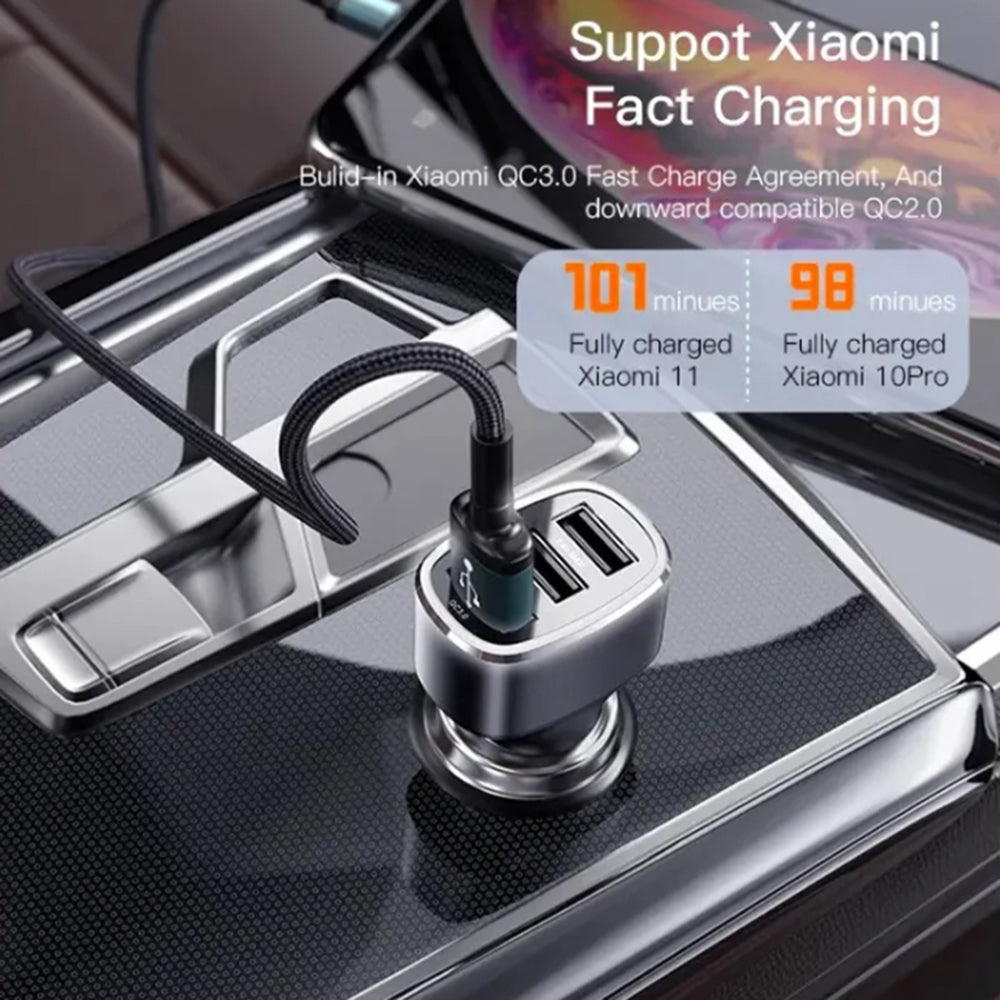 Auto-Ladegerät Yesido Y46, 42W, 3A, 3 x USB-A, Schwarz